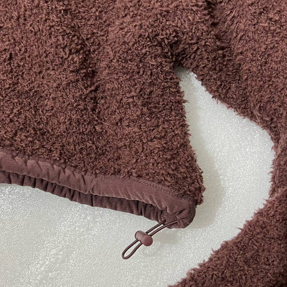 SKIMS XXL Set Purple NEW Sherpa Teddy Crop Pullover Sweater Wide Leg Sweatpant - Picture 7 of 10